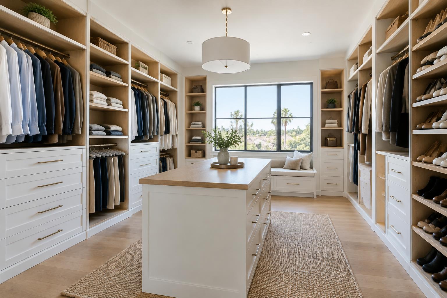 Walk-In & Reach-In Closet Storage design illustration